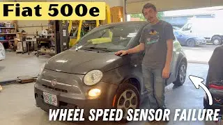 Индикатор ABS не гаснет! Ремонт датчика скорости вращения колеса Fiat 500e