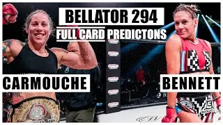 Bellator 294: Carmouche vs. Benett 2 FULL CARD Predictions