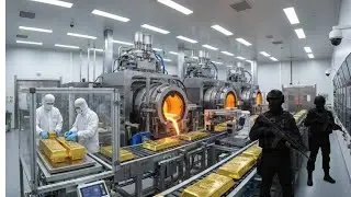 Inside the Gold Production Factory: (-71°C) The Coldest Gold Mining Area on Earth