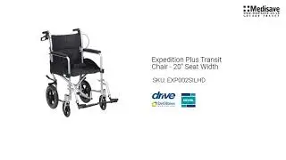 Expedition Plus Transit Chair 20 Seat Width EXP002SILHD