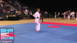 GKR Karate World Cup 2015: Open Female Kata, Georgina Hogg: Bronze Medlaist
