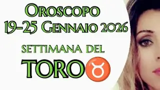 TORO♉ previsioni settimana dal 19 al 25 Gennaio 2026🔮Tarocchi 🔮 