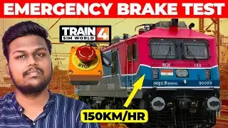 150KM/HR Emergency Brake Test!!🚆Train Sim World 4 Tamil Gameplay