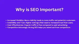 Why SEO is important