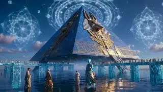 Ancient Egypt  Reimagined ,Blue Gods & Floating Temples | Futuristic 4K Fantasy Tour