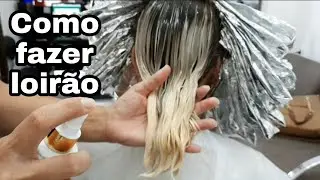 COMO CLAREAR CABELO COM COLORAÇÃO DEIXANDO LOIRASSA SEM MARCAÇÕES E SEM ESFUMAR A RAIZ