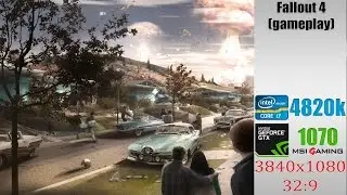 Ultrawide Surround: Fallout 4 3840x1080 MSI GTX 1070 Gaming X & i7 4820k