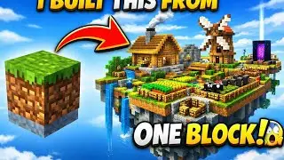 🔥 Revealing My One Block World in Minecraft | Epic Survival Begins! 🔥