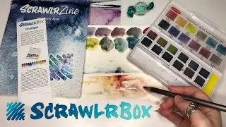 Распаковка scrawlrbox за ноябрь 2020/ Derwent graphitint pan set