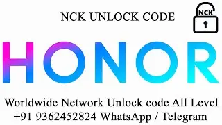 Honor Mobile Network Unlock codes All Level +919362452824