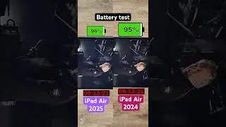 iPad Air 2025 vs 2024 battery test!