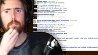 Asmongold Browses Through Posts On The Classic WoW Subreddit