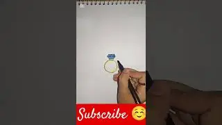 Draw ring in 9 seconds #viral #drawing #drawing4kids #art #easydrawing