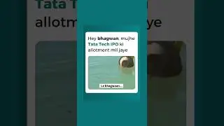 Tata Technology ka IPO status kaise check kare ? ab milta hi nahi hai meme |  #trendingshorts