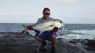 ROCK FISHING SPINNING HORSE-EYE JACK - INSHORE EXPERIENCE FISHING CAPE VERDE SAL ISLAND