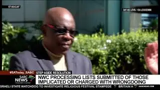 ANC NWC processing lists submitted of those implicated or charged with wrongdoing
