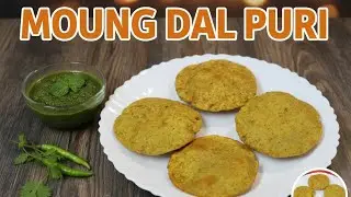 10 मिनट में बनाएं हरी मूंग दाल की पूरी 😍 | Crispy Healthy Puri | Easy Breakfast Recipe