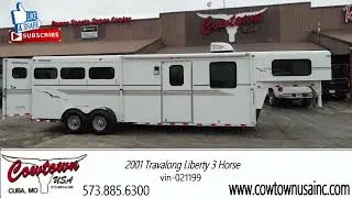 2001 Travalong Liberty 3 Horse vin- 021199