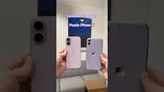 Side By Side: Lavender iPhone 17 🤝 Purple iPhone 11