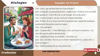 🎥 Apprenez le Français avec des Dialogues || Dialogue :  Voyager en france