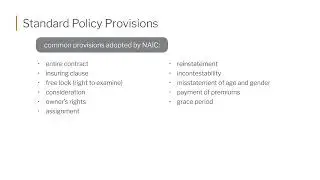 4  Standard Policy Provisions