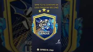 6PM TOTS CONTENT IN UNDER 60 SEC #shorts #fifa23 #tots