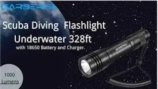 Product Review- Garberiel 1000Lumens 328ft Underwater Flashlight #youtubevideo