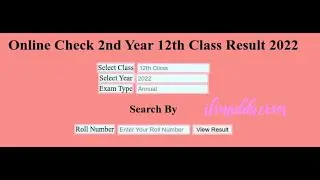How to Check 12th Class 2nd Year Result 2022 BISE Lahore Board
