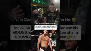 The SCARY moment Nate Diaz’s CREW had to PROTECT N3on😳👀 #ufc #natediaz #n3on