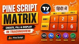 How to Save Data in a Matrix in Trading View Pine Script Indicator | IT WALA | HINDI-हिंदी