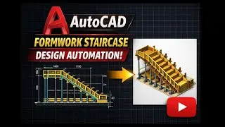 Formwork Design Automation | Staircase Design Process | AutoCAD, zwCAD