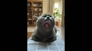 Yawning Cat: A Whole Day of Sleep Still Isn&rsquo;t Enough!  #cat #cutecat