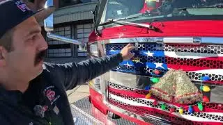 Sparks Fire Department Rosenbauer walk around with FAO Morin