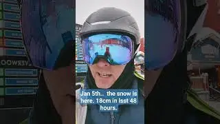 January 5th Silver Star on the snow snow report. The snow is here! 18 cm in last 48 hours. #skiing