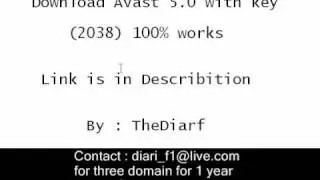 Avast Antivirus with key 2038