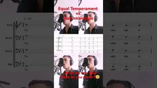 Equal Temperament vs Just Intonation - All The Things You Are #acapella #justintonation #jazz #sing