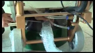 Mini industrial vacuum cleaner with polishing machines