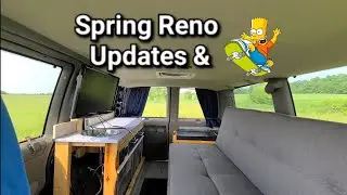 Van Build Changes | TV, Folding Table, Curtains + More! | Too old to SK8?