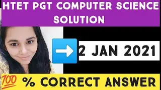 ☝️☝️☝️Htet pgt computer science 2021 Answer key // NS CLASSES