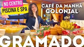Hotel Sky Gramado Centro com Spa, Piscina e Caf&eacute; da Manh&atilde; Colonial incr&iacute;vel!