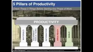 5 Pillars of Productivity for Construction Contractors