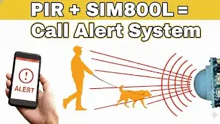 PIR Motion Sensor Call Alert System | GSM Based Security Project