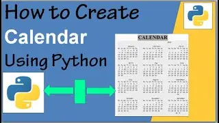 How to Create Calendar in Python | How to Create a Calendar in Python | #python_Calendar