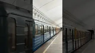 Электропоезд Еж3/Ем-508т с вагоном путеизмерителем проезжает станцию Тульская #электропоезд #еж3