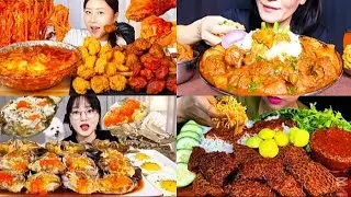 EXTREME 5X Speed Eating: Ramyeon Mountain Mukbang ASMR