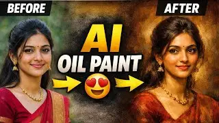 உங்கள் Photo-ஐ Oil Painting ஆக மாற்றும் AI 😲 | AI Oil Paint Art Tamil