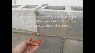 Masons Fork. Masonry Block and Brick Joint Spacer