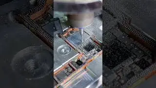 CNC Machine Grinding iPhone CPU &ndash; Advanced Logic Board Repair