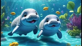 Os peixes-boi empalhados estão à deriva à deriva à deriva | Canção Infantil em Português | Kids