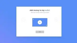 Money wallet UI | Javascript Vanilla  2019